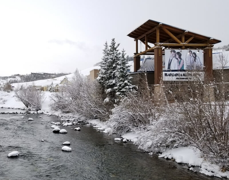 Silverthorne Shops in the Winter