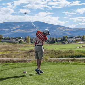 Golf Course Overlooking The Mountains